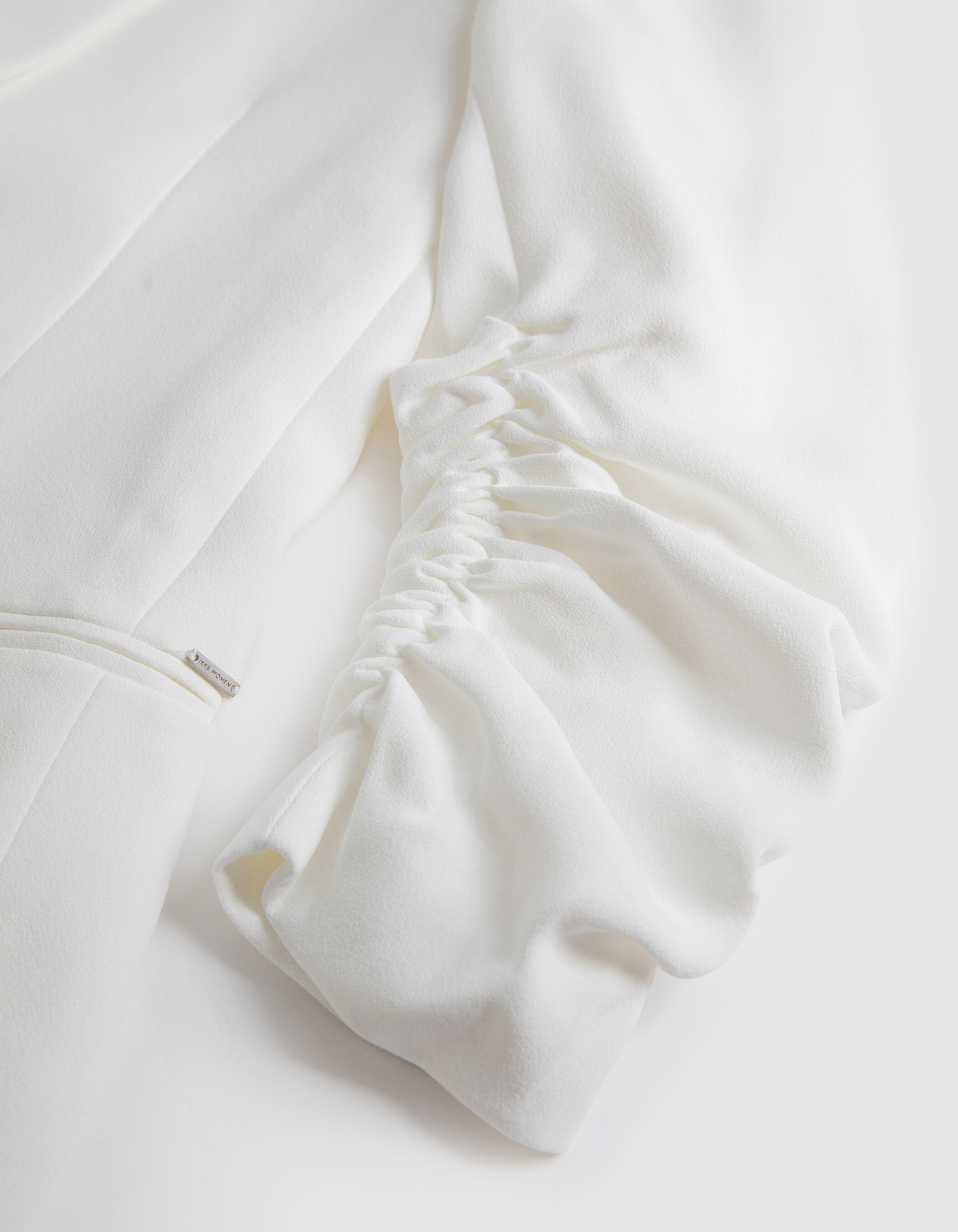 Veste de costume blanc cassé recyclé Femme