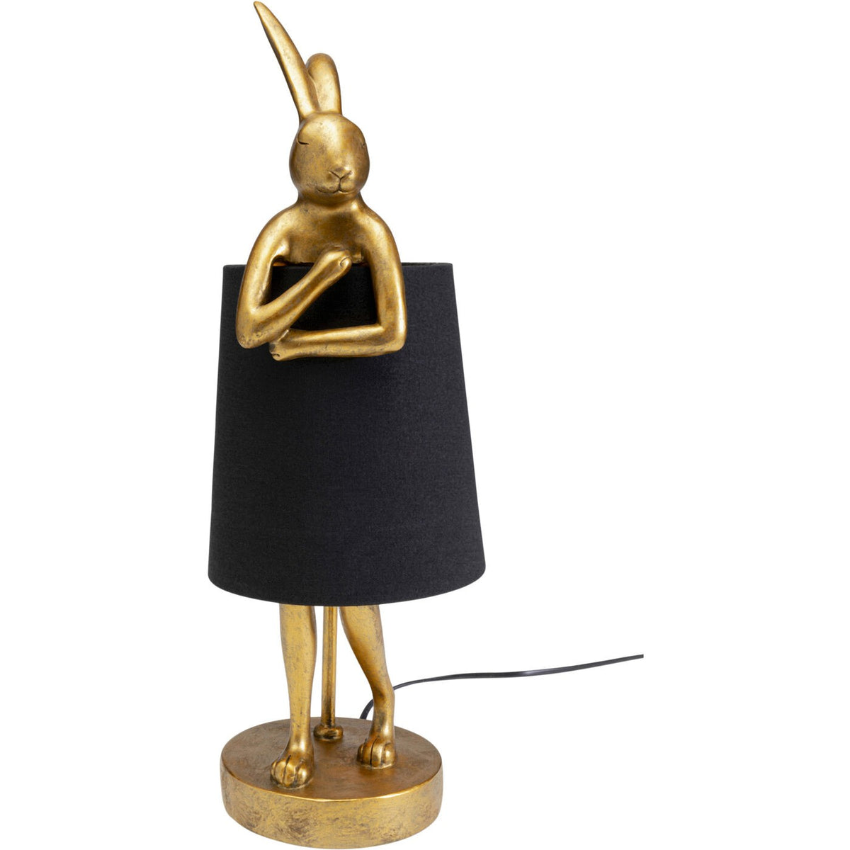Kare Design tafellamp Animal - konijn - 50cm - goud en zwart