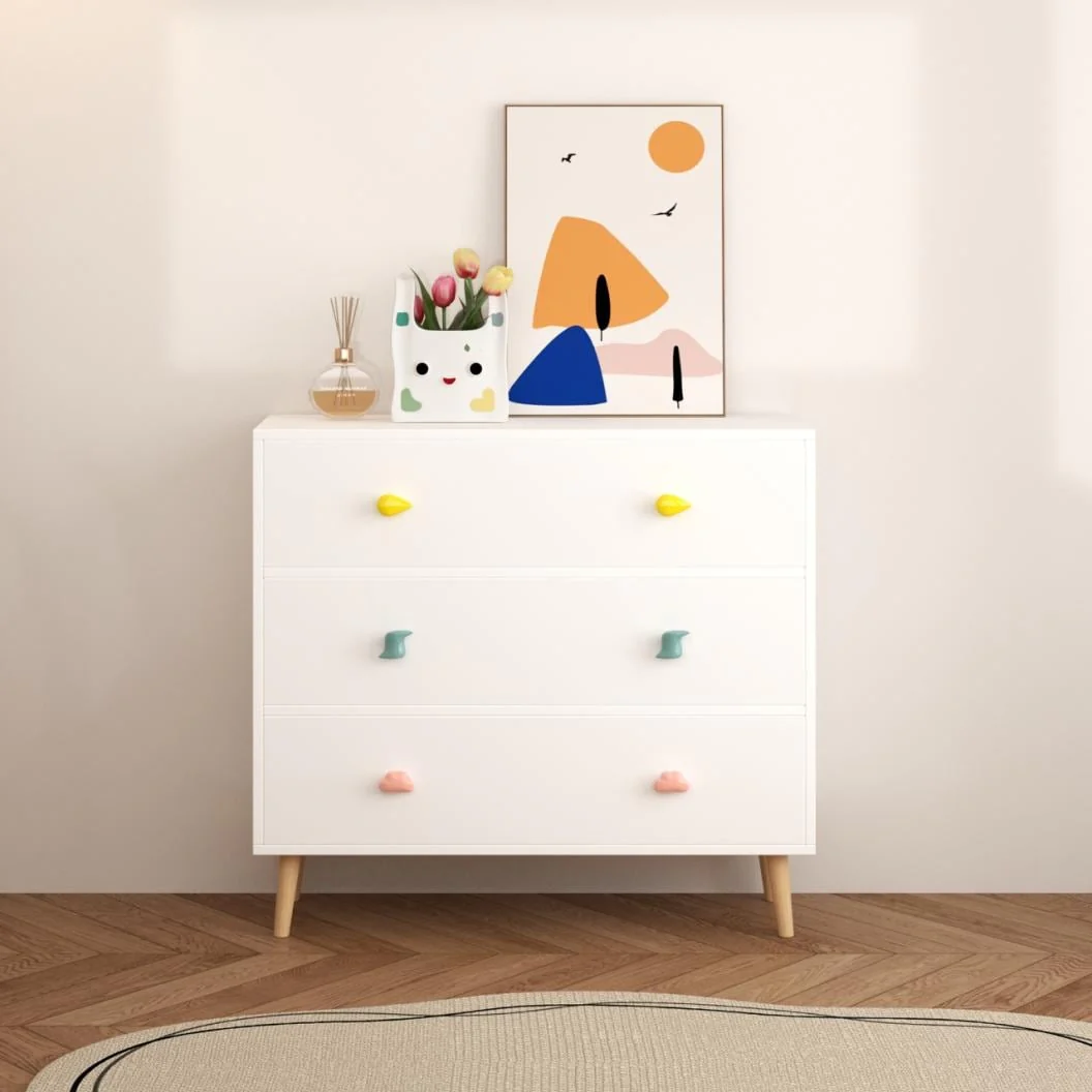 3-Drawer Kids Dresser and Nightstand: Multi-Purpose Storage Cabinet for Nursery, Toddler Room, Bedroom, and Living Room