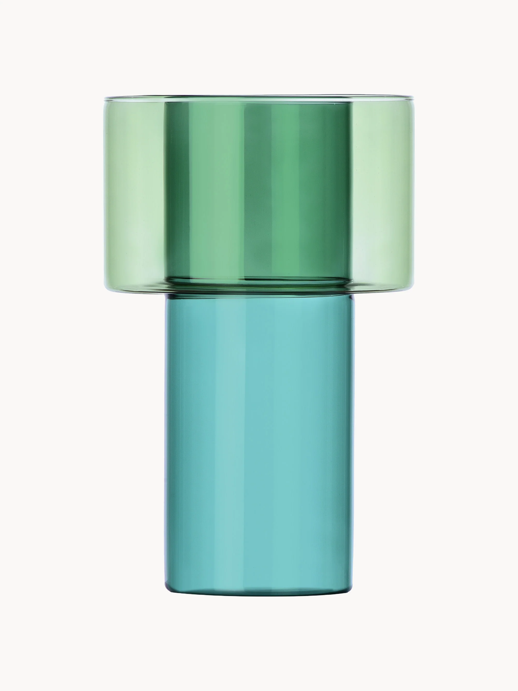 Handgefertigte Glas-Vase Boreale, H 21 cm