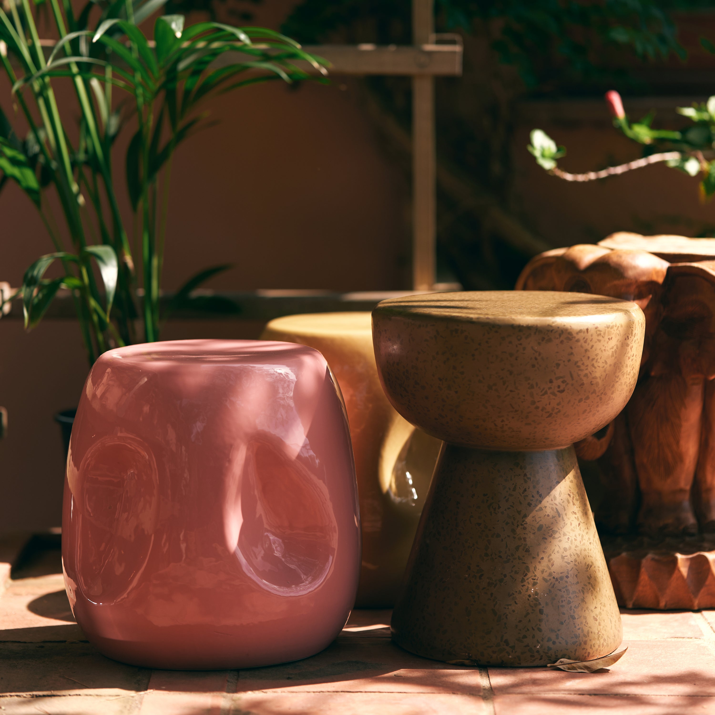 HKliving Terrazzo Bijzettafel