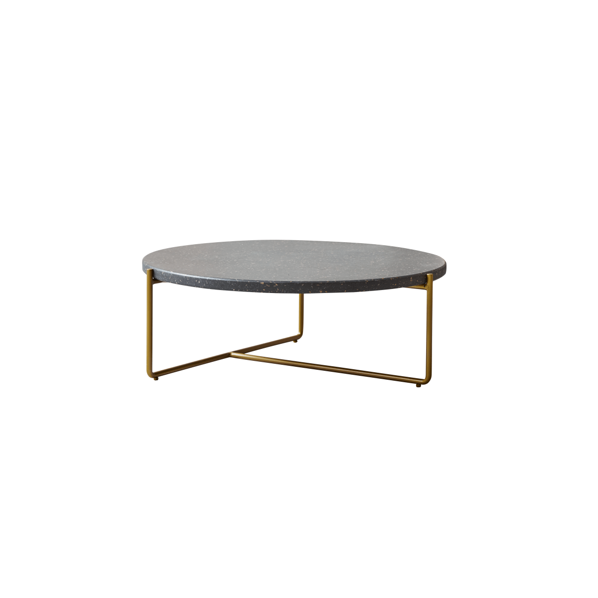 Tikamoon Salontafel van grijs terrazzo en metaal - Grijs