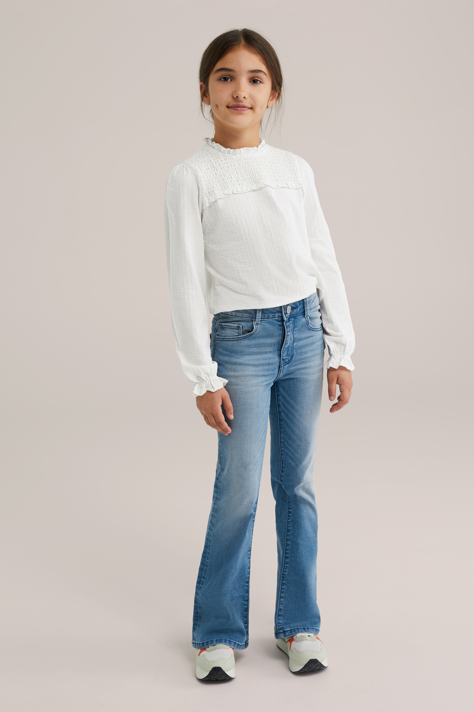 Meisjes Seersucker T-shirt