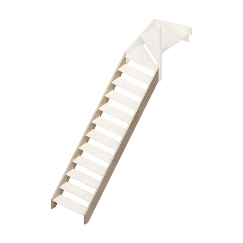 Limons pour escalier Jura 1/4 tournant haut 2 pièces SOGEM