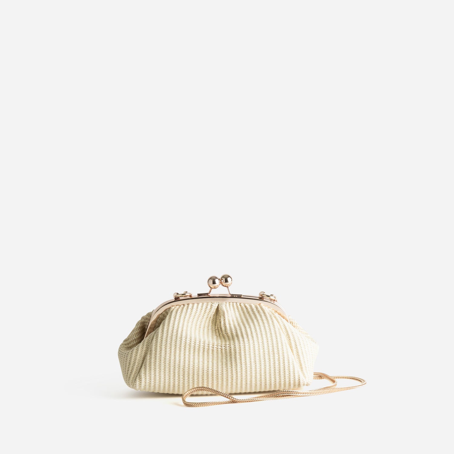 Pochette écrue tressée