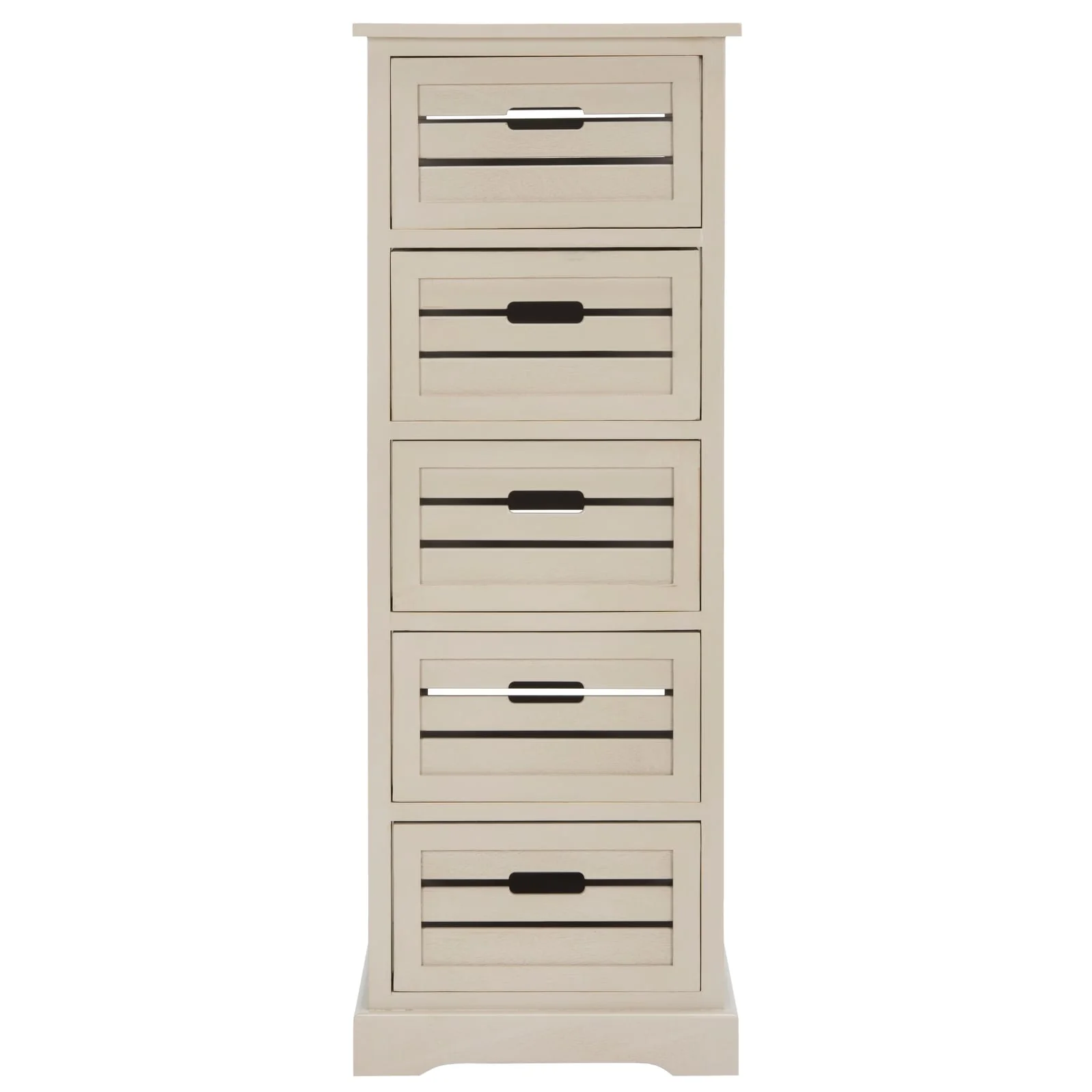 SAFAVIEH Cinda Black Storage 5-Drawer Cabinet - 16.5 x 12.6 x 46.5 - 17Wx13Dx47H