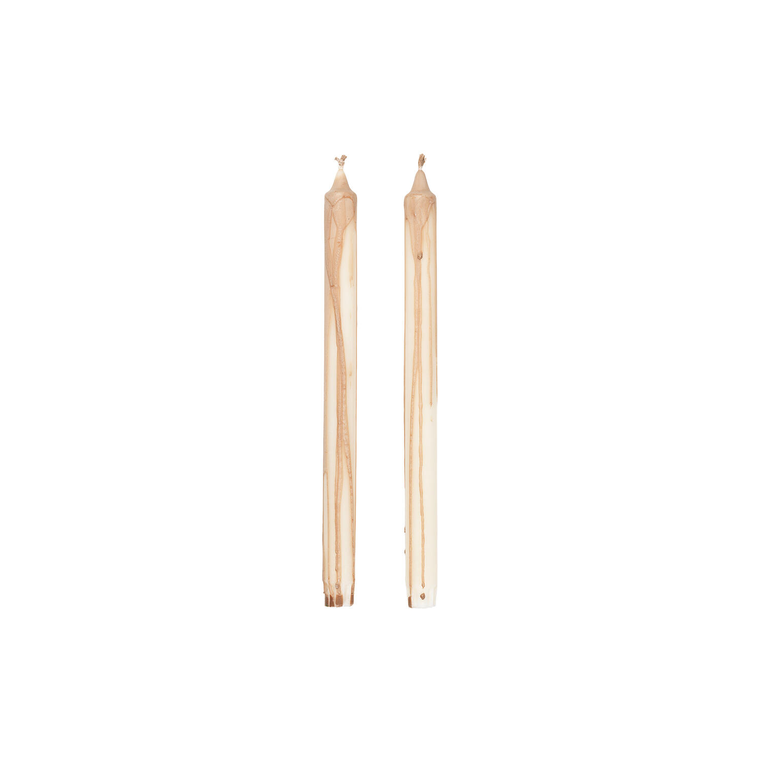 Dryp Candles 2 stk., beige