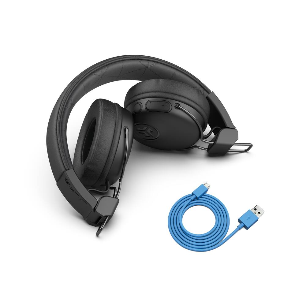 JLab Studio Wireless On-Ear Headphones, Black