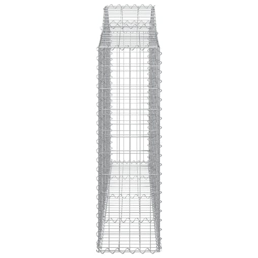 NNEVL Arched Gabion Baskets 5 pcs 200x30x100/120 cm Galvanised Iron