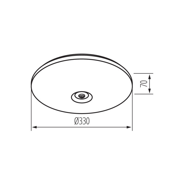 Plafoniera LED LL SORLIK 17W NW 66814 LightLogic z czujnikiem ruchu
