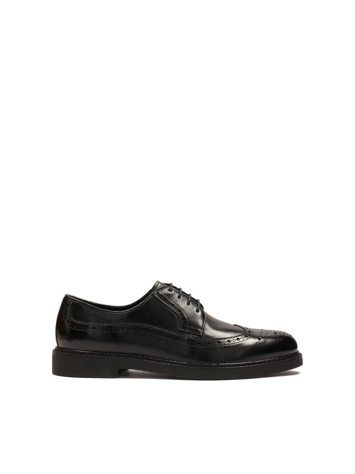 Business black men's brogue shoes
