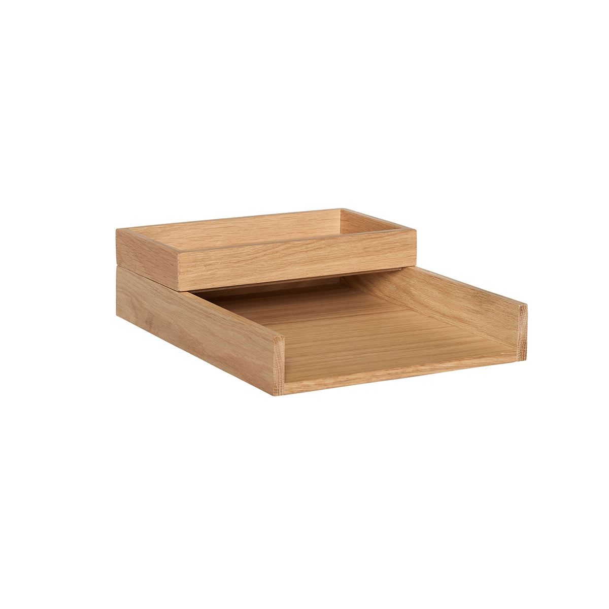 Hübsch bureau-organizer Rail - mdf/eikenfineer/eikenhout - 25x14x4, 25x33xh6cm