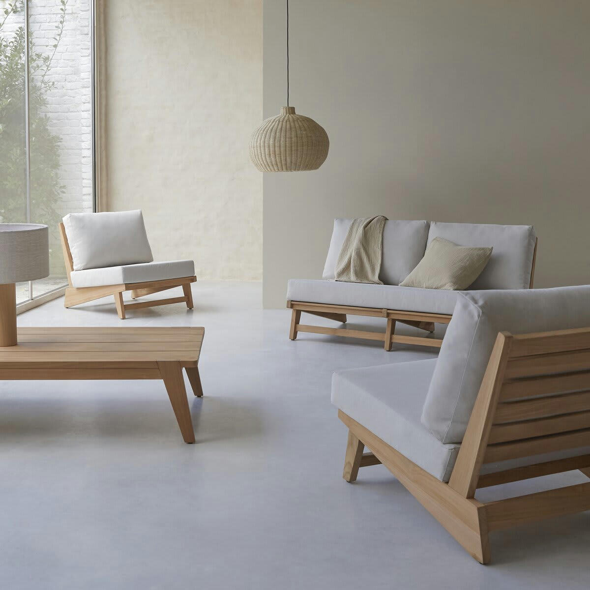 OLIA - Banquette 2 places en teck