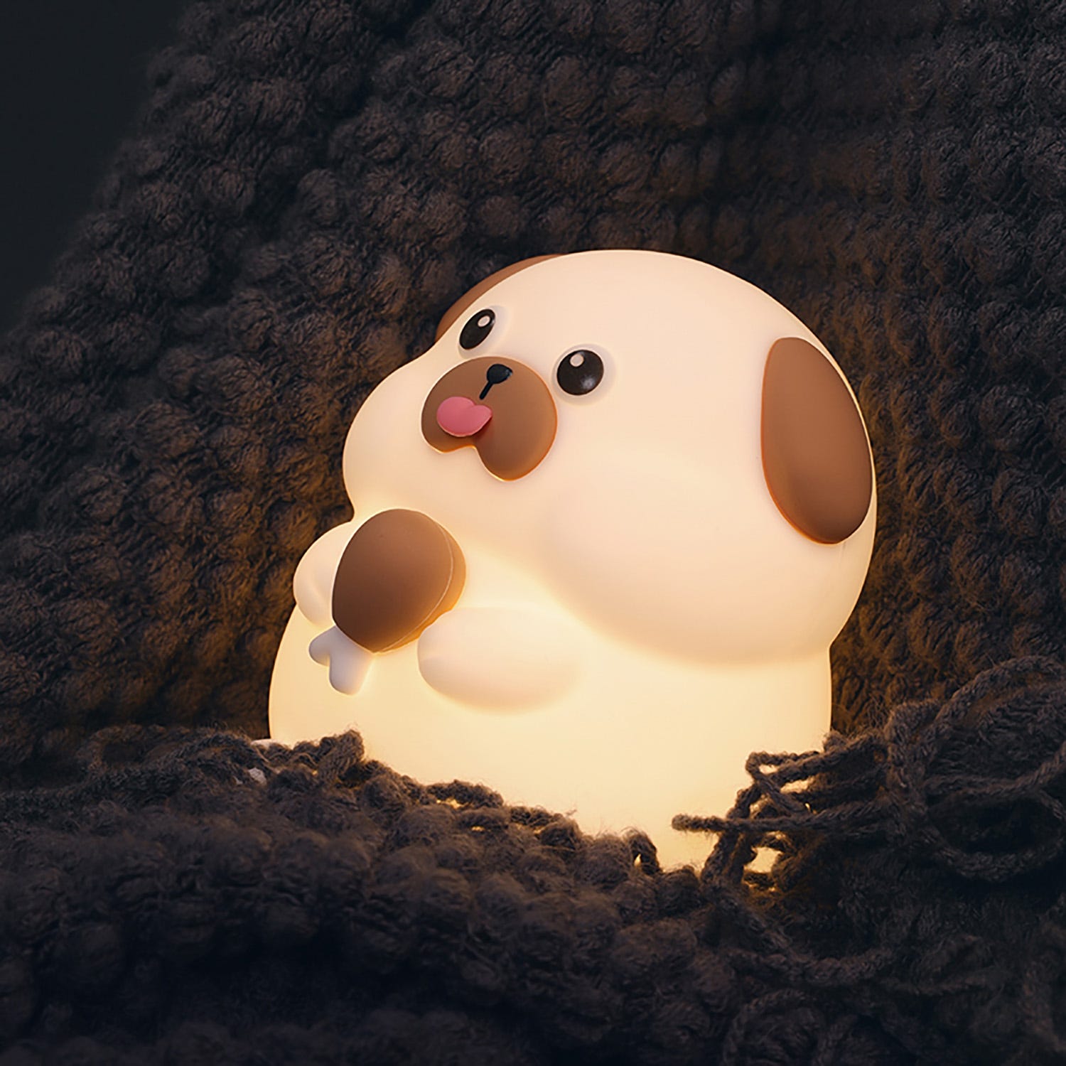 Lampada led cane silicone per bambini