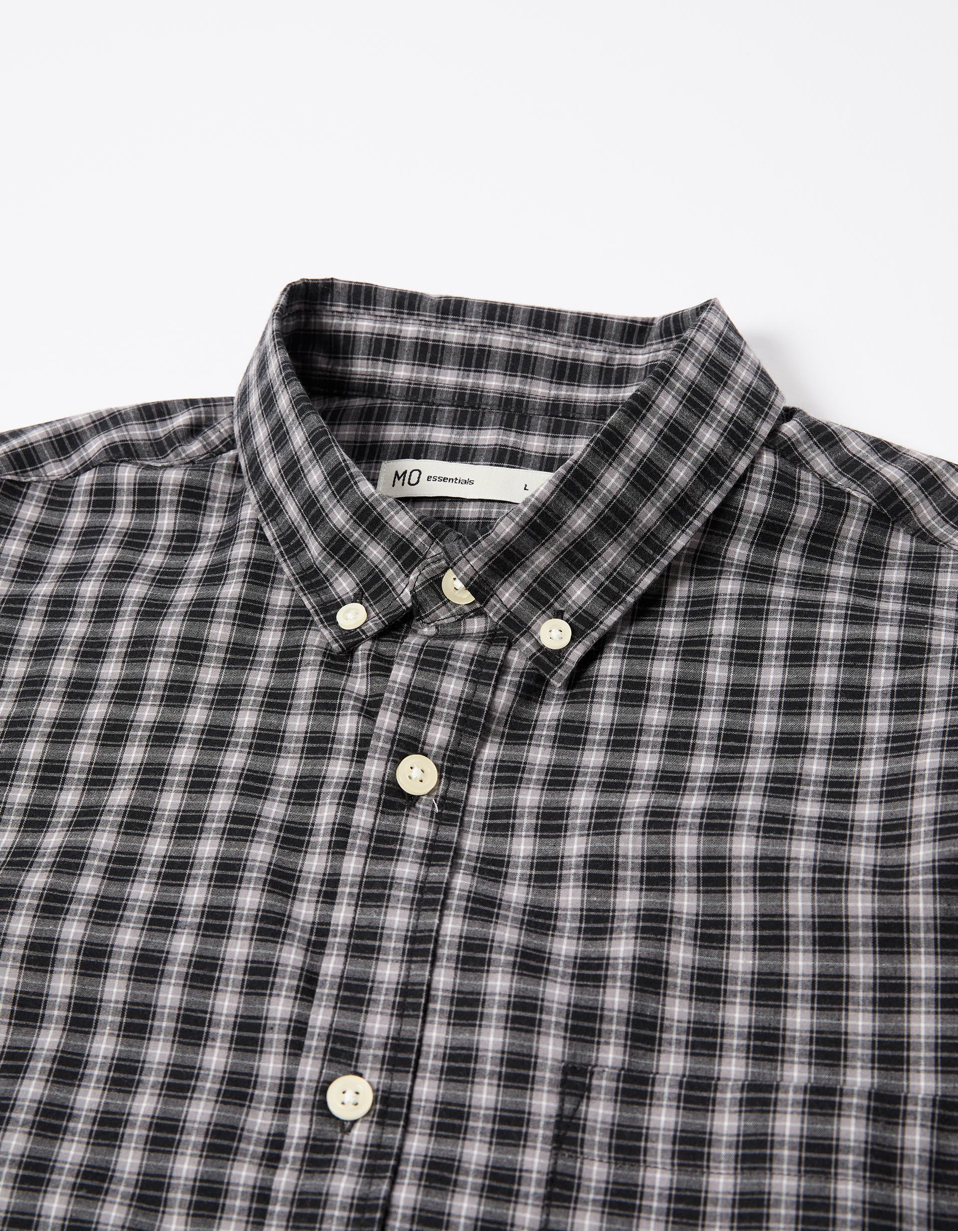 Camisa de Xadrez, Homem, Cinzento Escuro