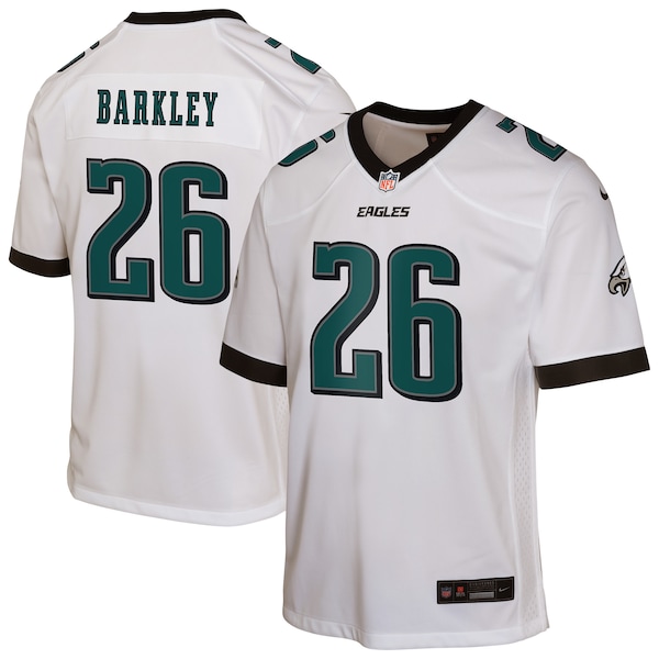 Saquon Barkley Philadelphia Eagles Nike Youth Game Jersey - White/Green/Black/Kelly Green