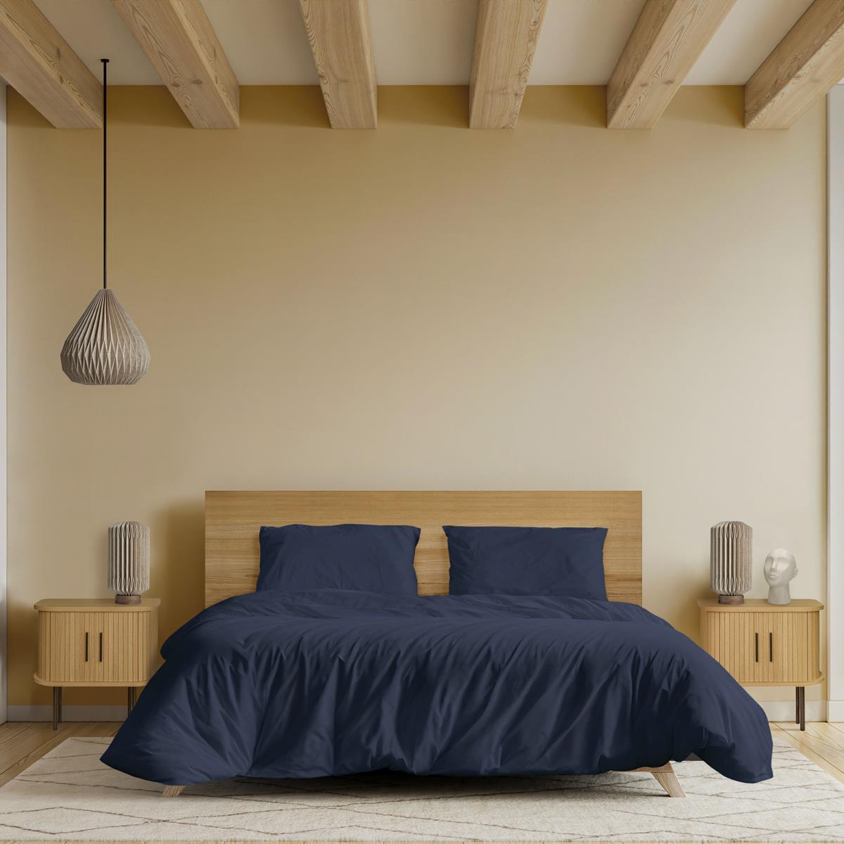 by fonQ Fresh Dekbedovertrek 140 x 200/220 cm - Indigo Blue