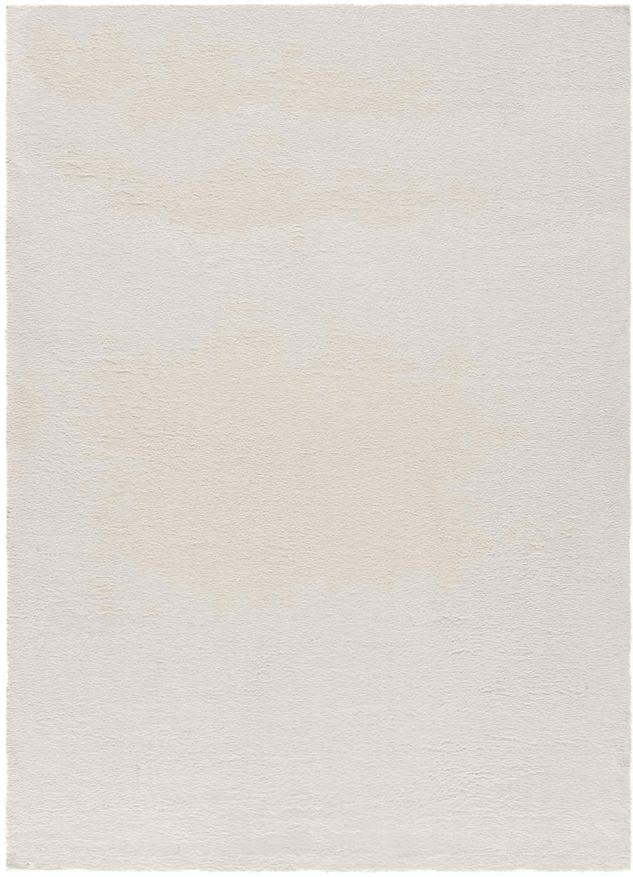 XIANA - Tapis doux et lavable blanc uni, 80X150 cm