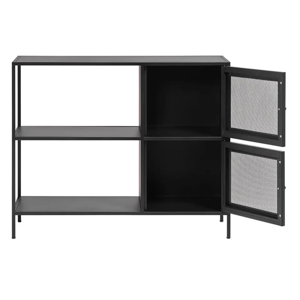 LykkeHome Wandkast Mathilde zwart - 100x35x81