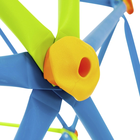 Klettergerüst »Geodome«, Stahl, blau/lime