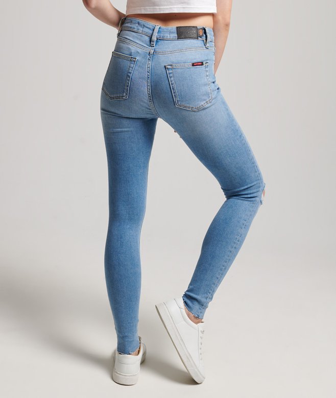 Organic Cotton High Rise Skinny Denim Jeans