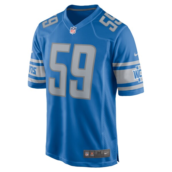 Trevor Nowaske Detroit Lions Nike Team Game Jersey -  Blue