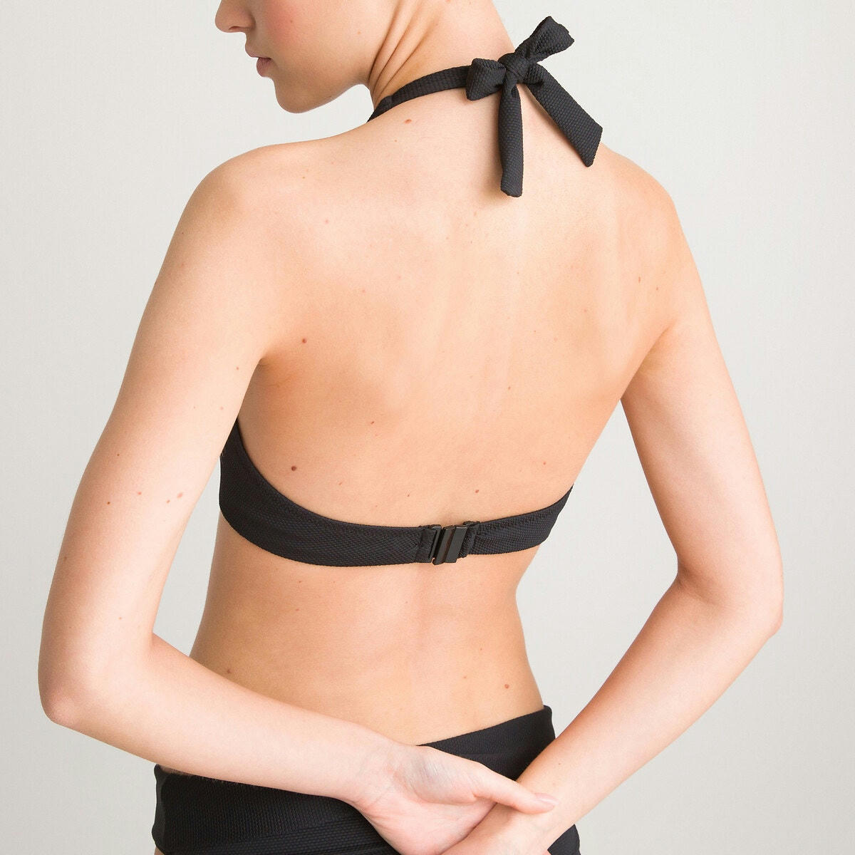 Haut de maillot de bain foulard maille piquée