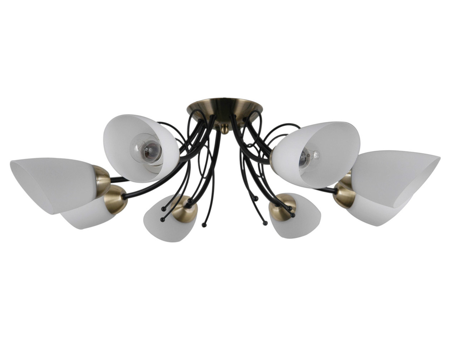 Lampa sufitowa Cristina 8-punktowa stalowa brązowa