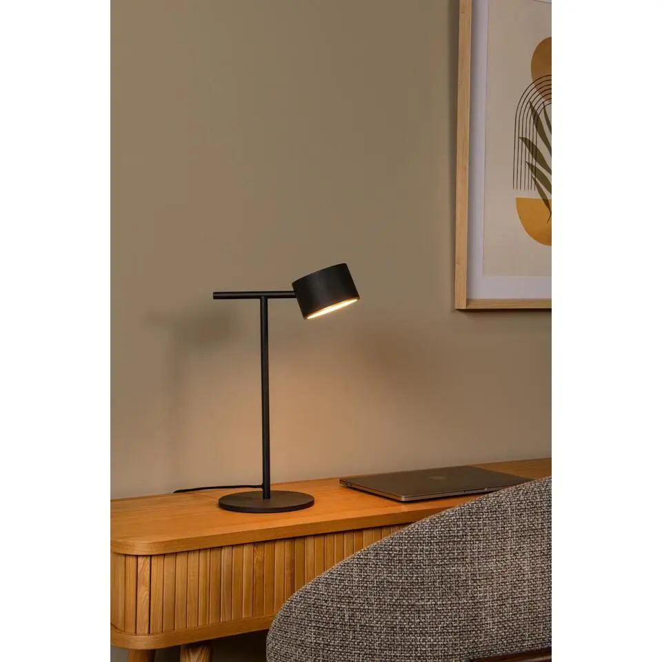 Lucide GIAN Tafellamp - Zwart