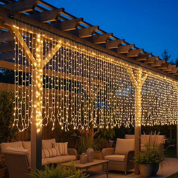 Guirlande rideau solaire YOGY CURTAIN 200 LED