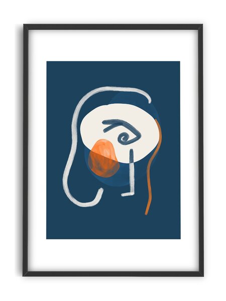 PSTR studio - Marin - Face on blue