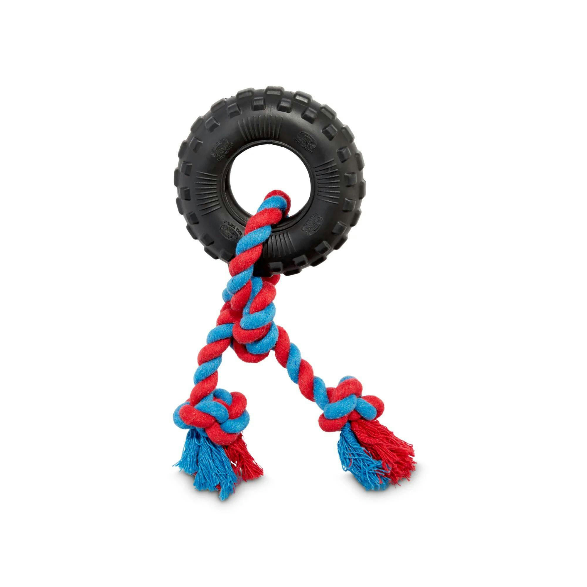 Petco Toss & Tug Tire Rope Dog Toy, Extra Small 3.5