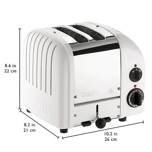 Grille-pain 2 fentes 1200w blanc Dualit 27033