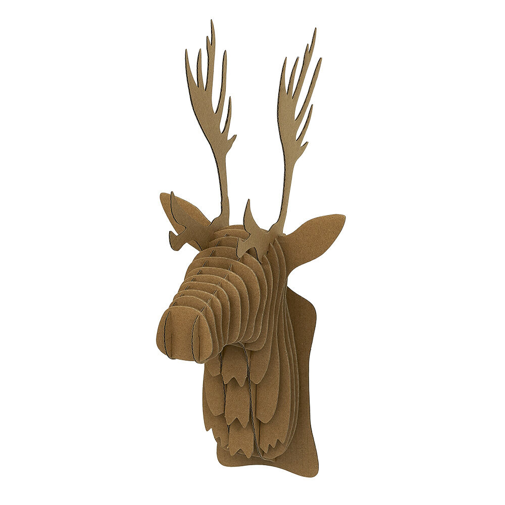 Trophée tête de cerf en carton