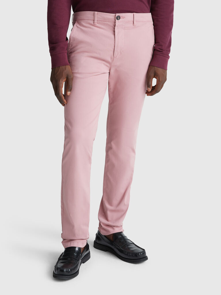 Slim fit cotton chinos