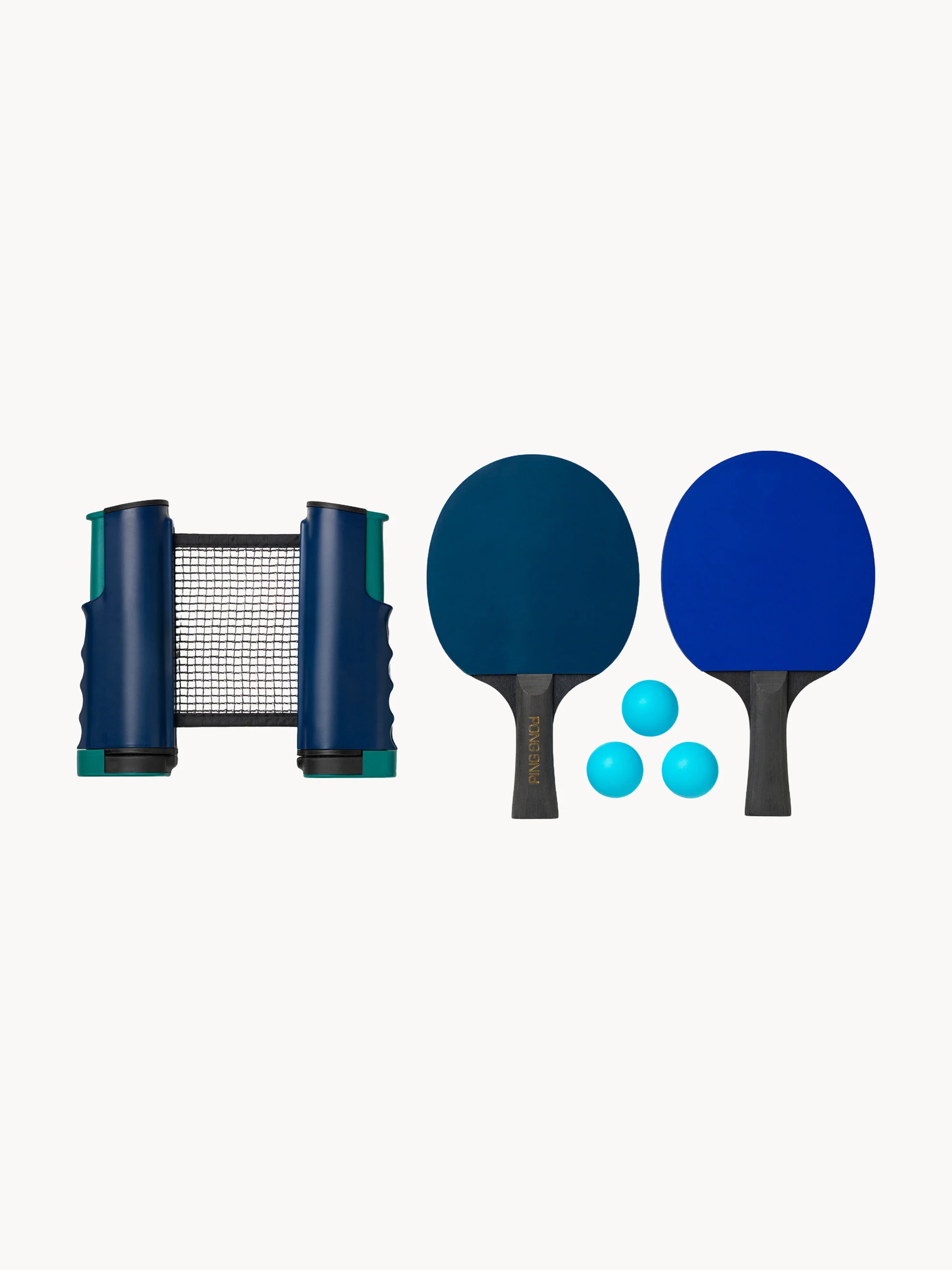 Tragbares Tischtennis-Set Ping Pong, 6er-Set