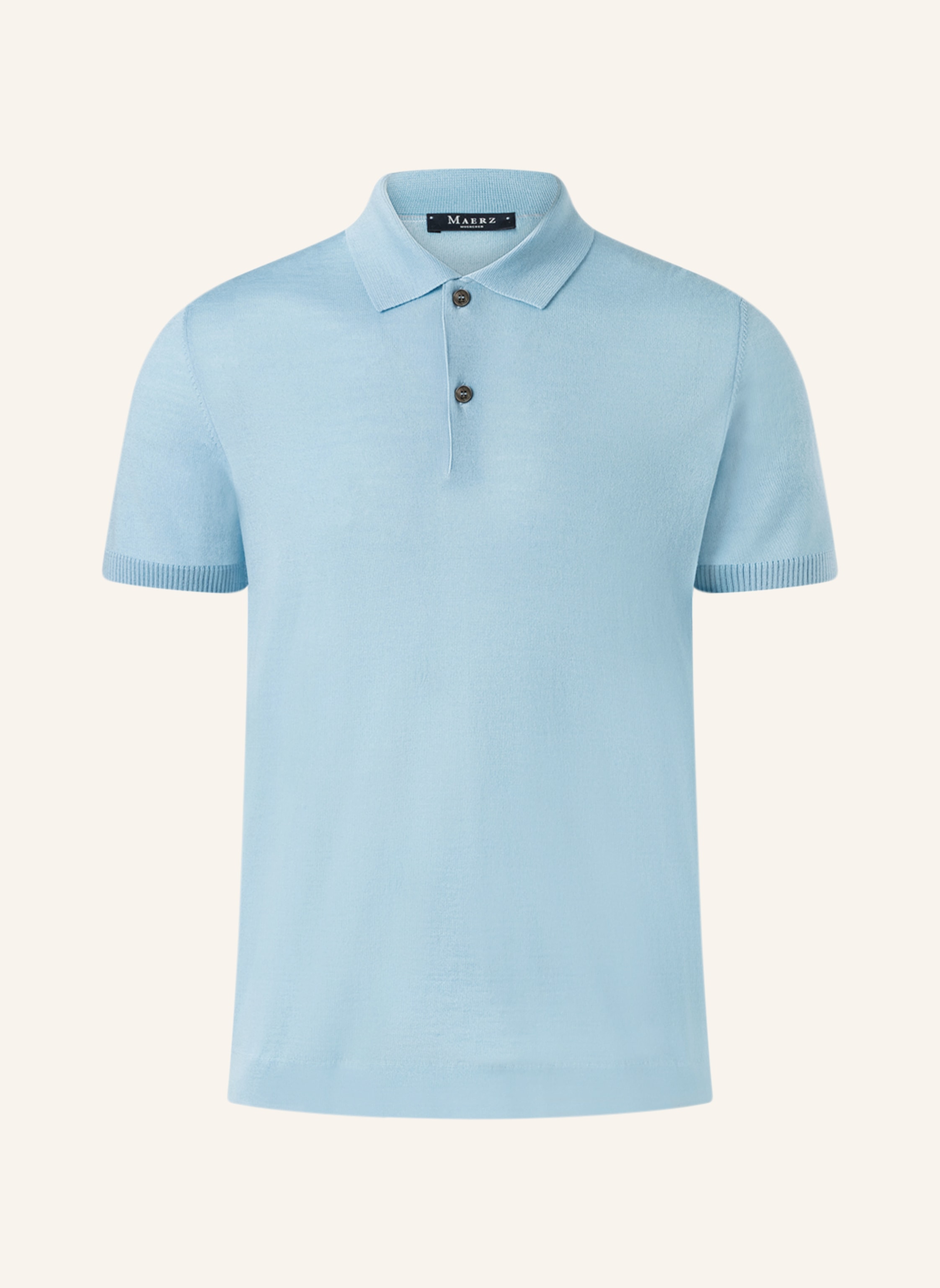 MAERZ MUENCHEN Strick-Poloshirt aus Merinowolle