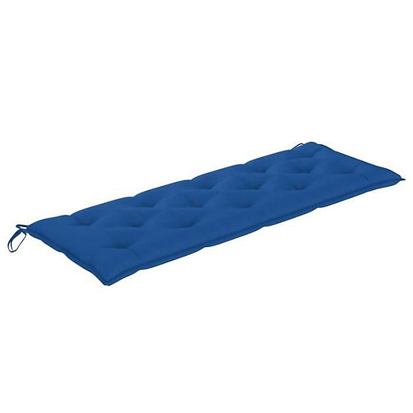Banc de jardin empilable et coussin 159 cm, vidaXL Bois de teck massif.