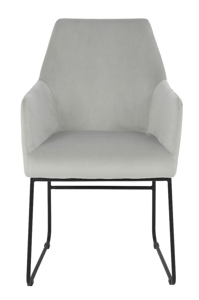 Krzesło do jadalni Quadrato 56x63x89 cm jasno szare Miloo Home