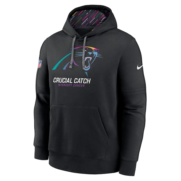 Carolina Panthers Nike 2024 NFL Crucial Catch Club Pullover Hoodie - Black