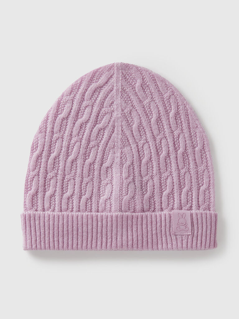 Cable knit hat