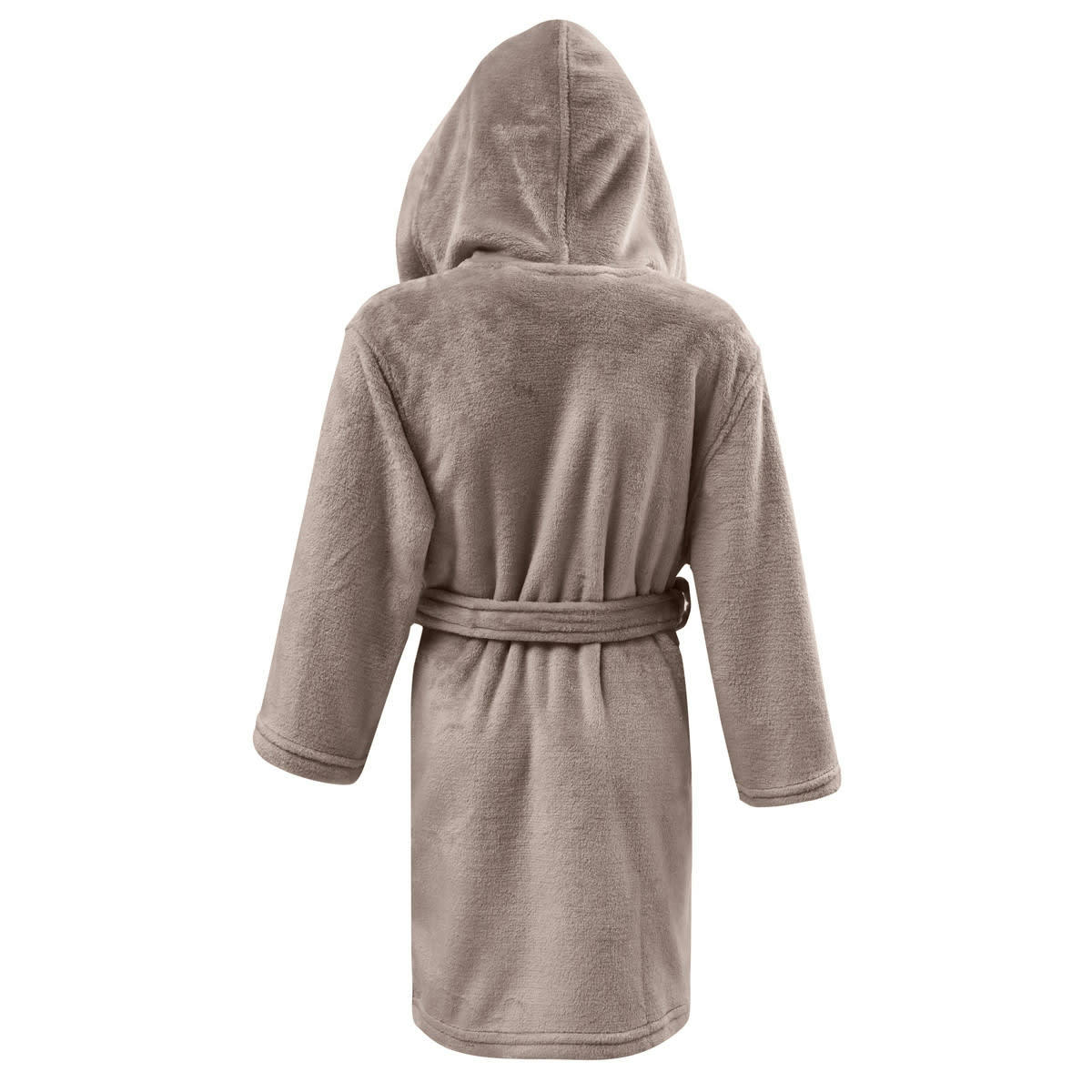 KOMO KIDS - Peignoir enfant polaire chaud à capuche  sable 06 ans