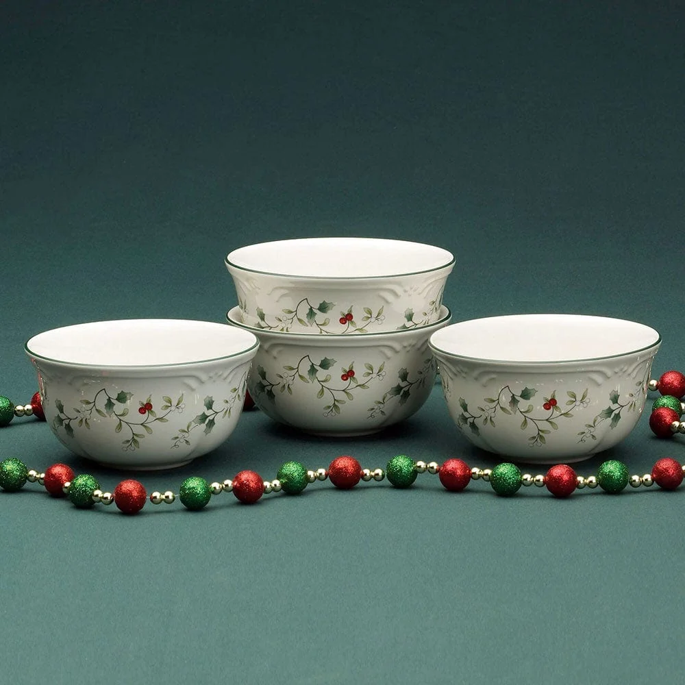 Winterberry® Set of 4 Deep Soup Cereal Bowls