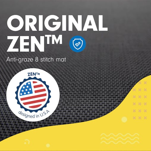 NNEDPE Kahuna Mini 4.5 ft Trampoline Yellow Purple