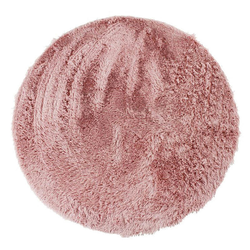 NEO - Tapis lavable à base fine et souple extra doux rose diam.70