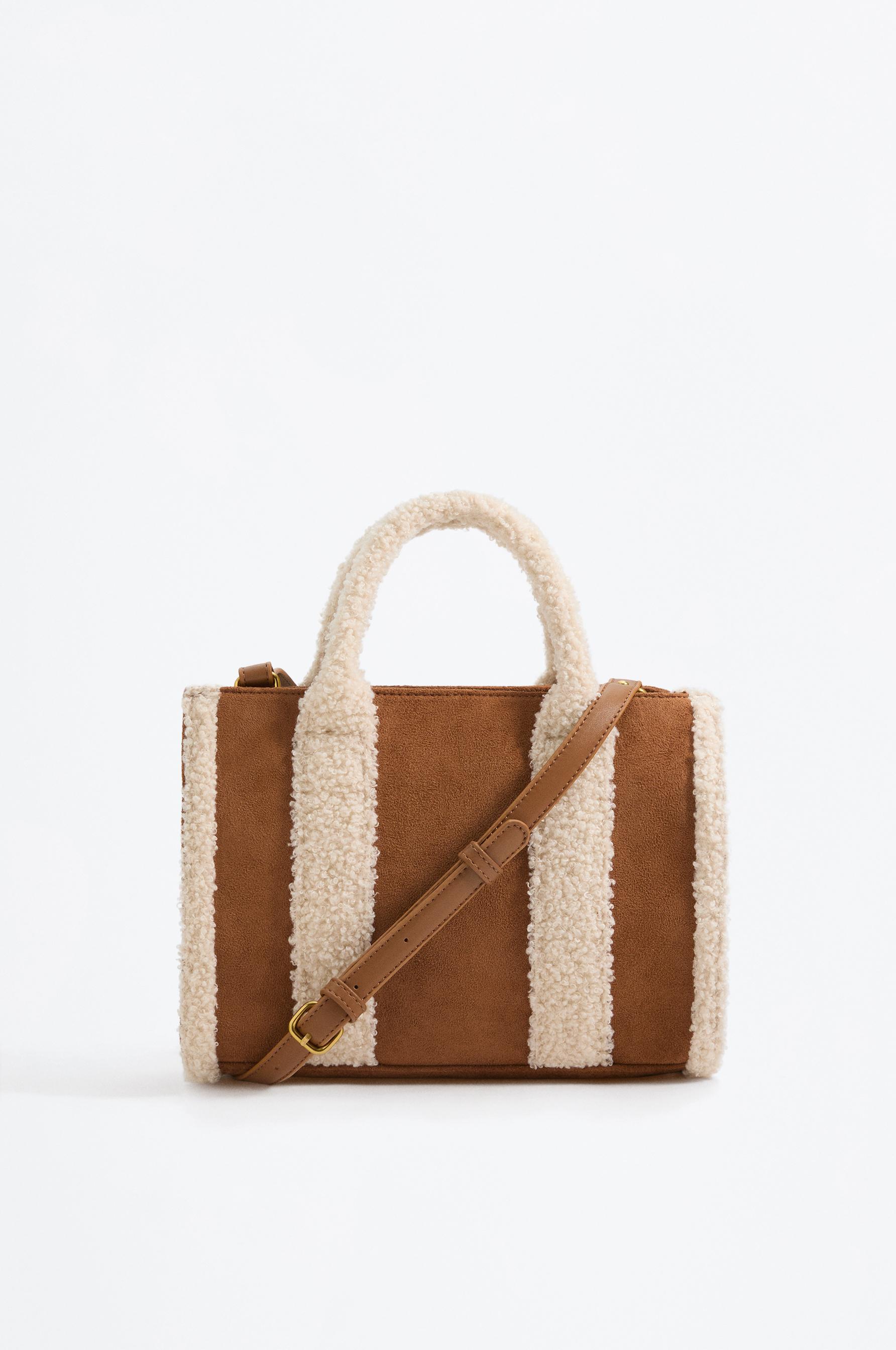 Bolso city detalle borreguito bandolera