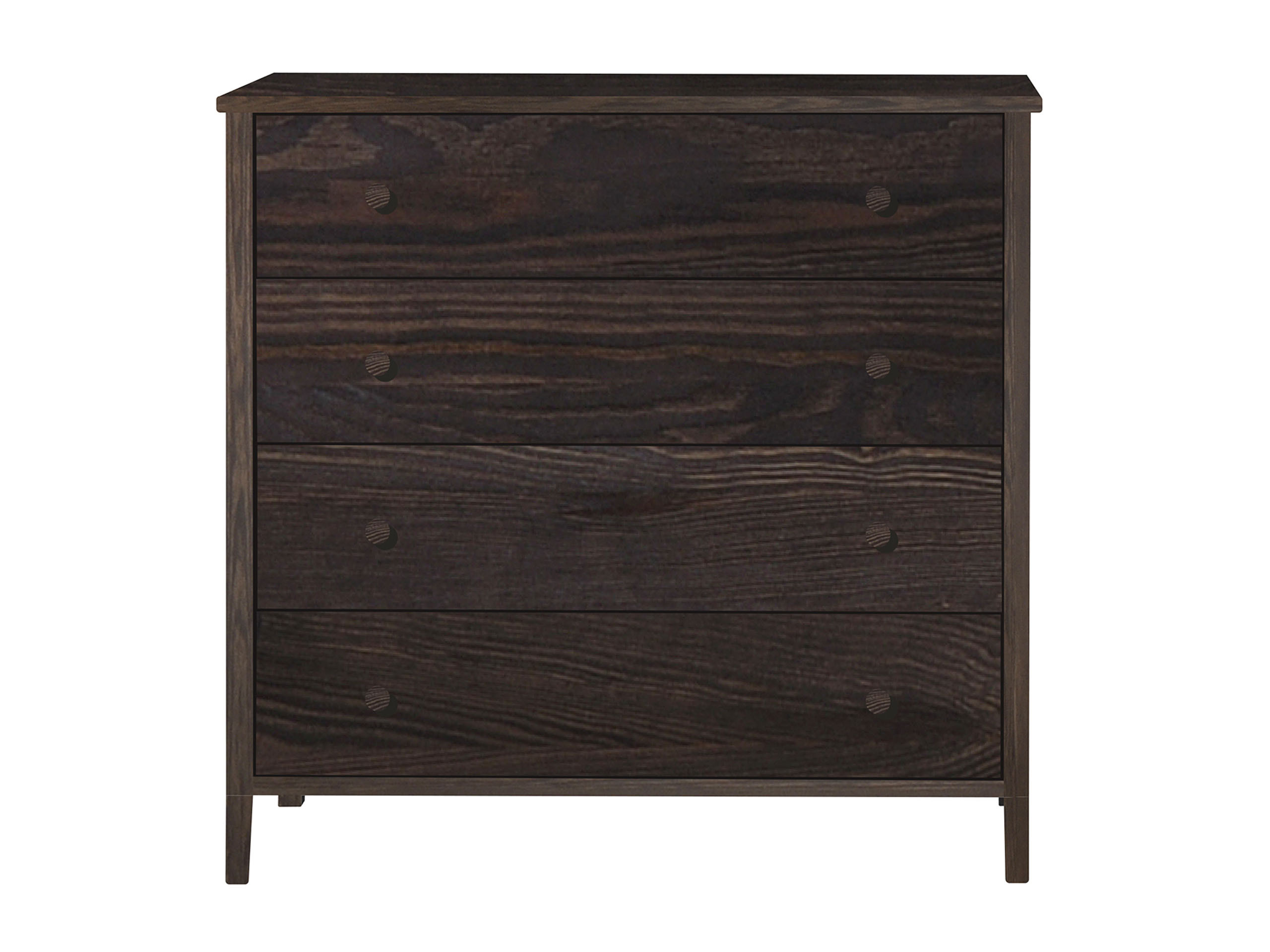 Komoda drewniana COLORADO II, 4 szuflady, kolor orzech