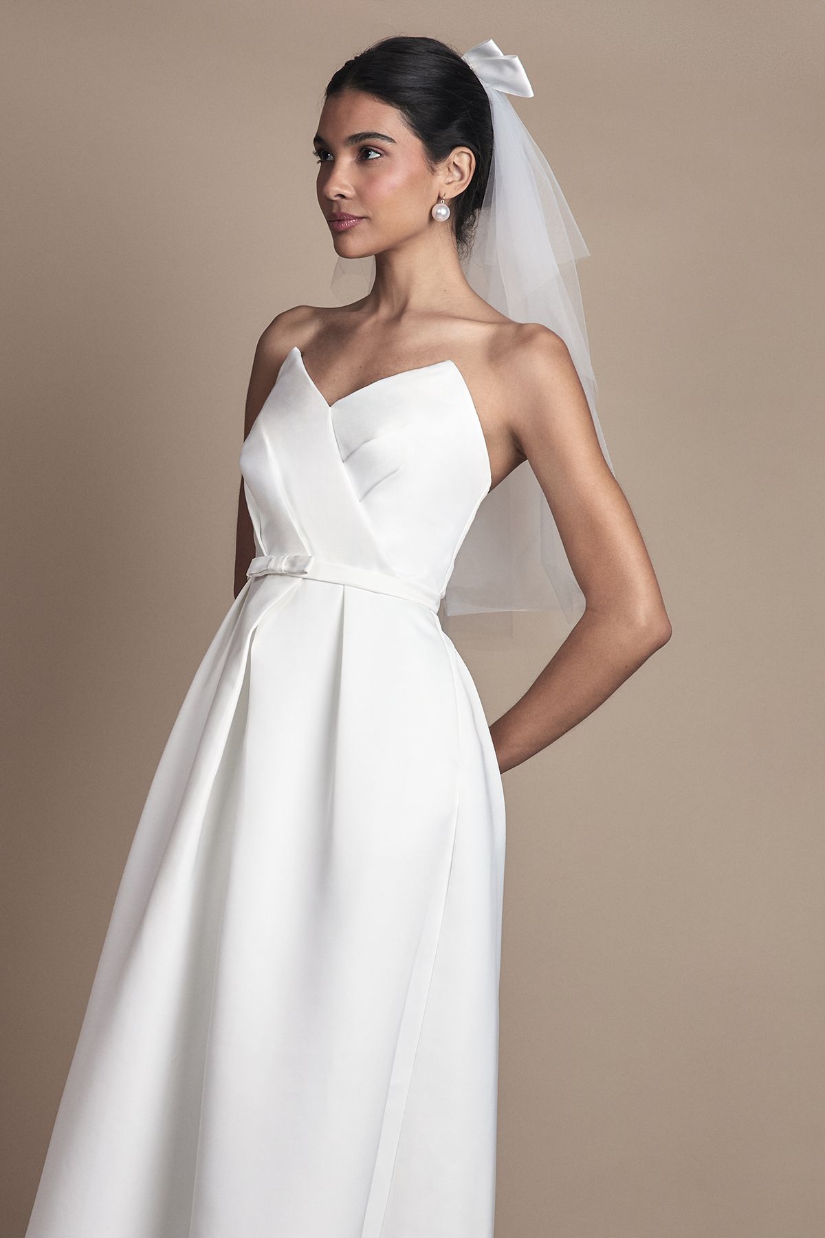 Coast Strapless Sweetheart Full Skirted Wedding Dress
