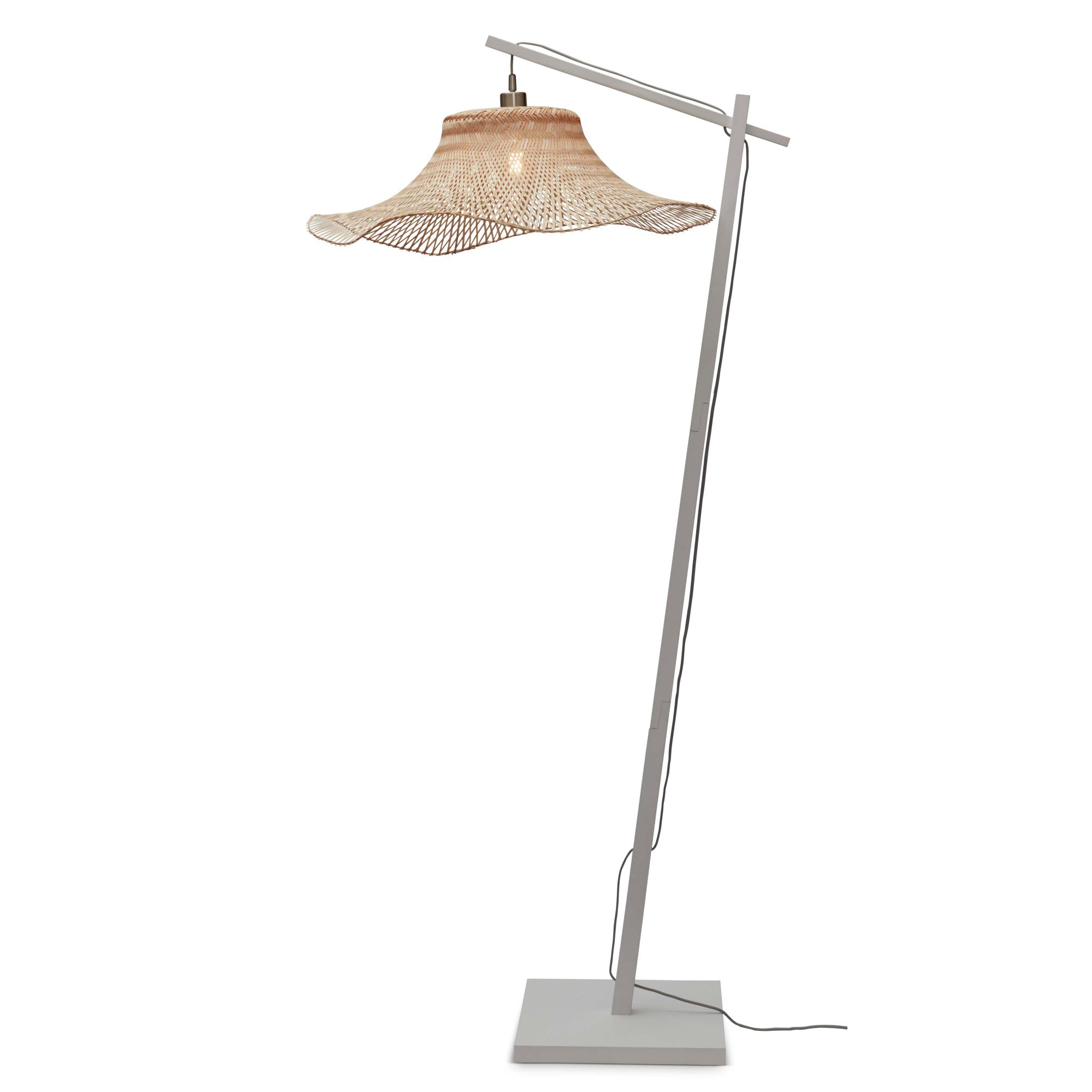 GOOD&MOJO vloerlamp Ibiza - bruin - Ø50cm
