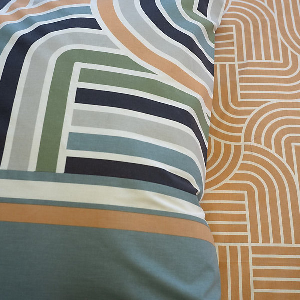 Housse de couette 140x200   1 taie LOUTE 100% Coton 57 fils
